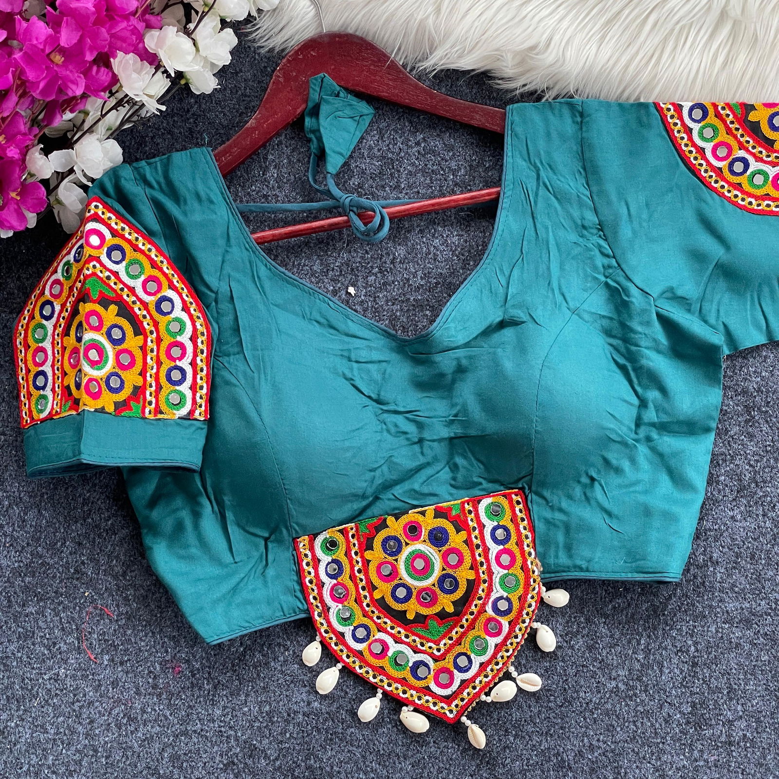 SV Magic Cotton Navratri Special Blouse Wholesale Shop In	